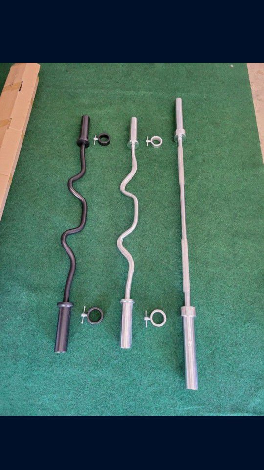 Olympic Curl Bars and Barbells New