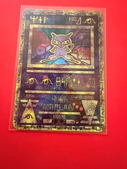 Ancient mew pokemon gold metal card