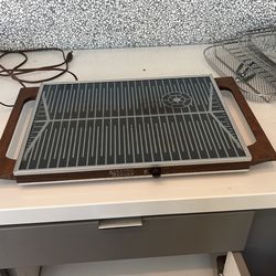 Vintage Electro Glass Server Hot Electric Tray by CORNWALL Warming Tray K402