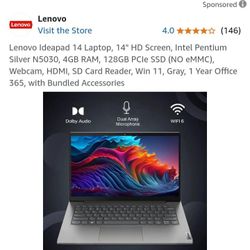 2024 Lenovo 14 Inch Laptop Like Brand New Condition With Factory Warranty 90 Days