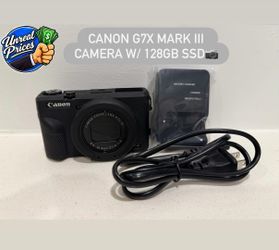Canon PowerShot G7 X Mark III | 128GB SD Card + Charger + Protective Cover | Great Condition
