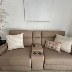 Electric Leather Couch 