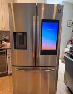 Samsung 3 Door Refrigerator Silver Finish with Touch Screen