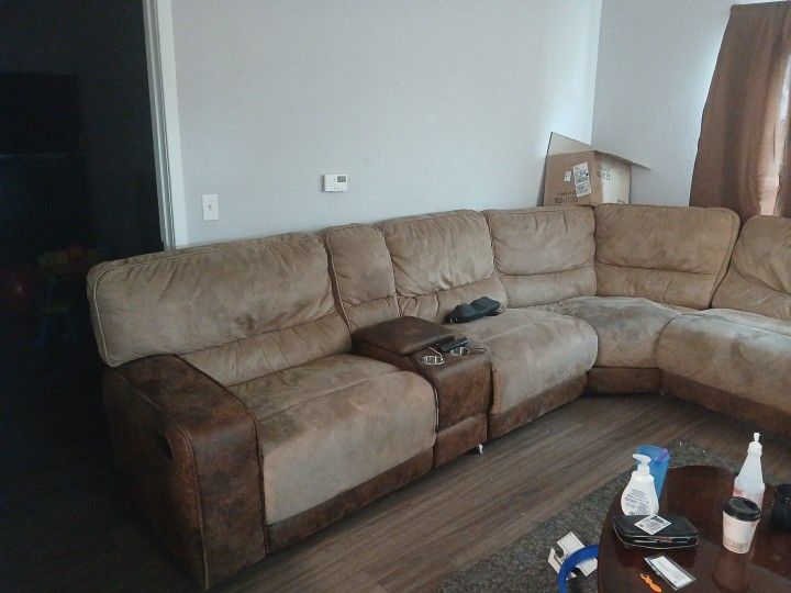 Brown Sectional