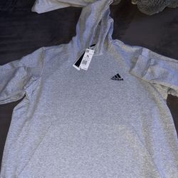 Men's Adidas Essentials Fleece Hoodie XL Grey Brand New