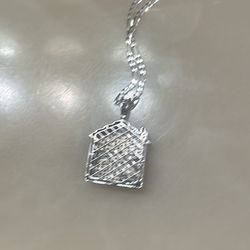 Silver Chain And Charm