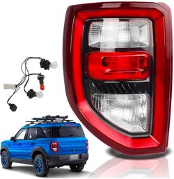 Tail lights For 2021-2026 Ford Bronco Sport Left Driver Side
Halogen Rear Brake Lights Assemblies with New Bulbs OE Factory Style Tail Lamps Replace M
