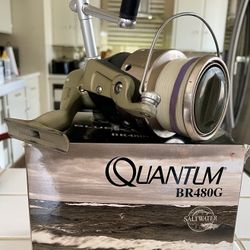 QUANYUM Blue Runner Gold BR480G Saltwater Fishing Reel