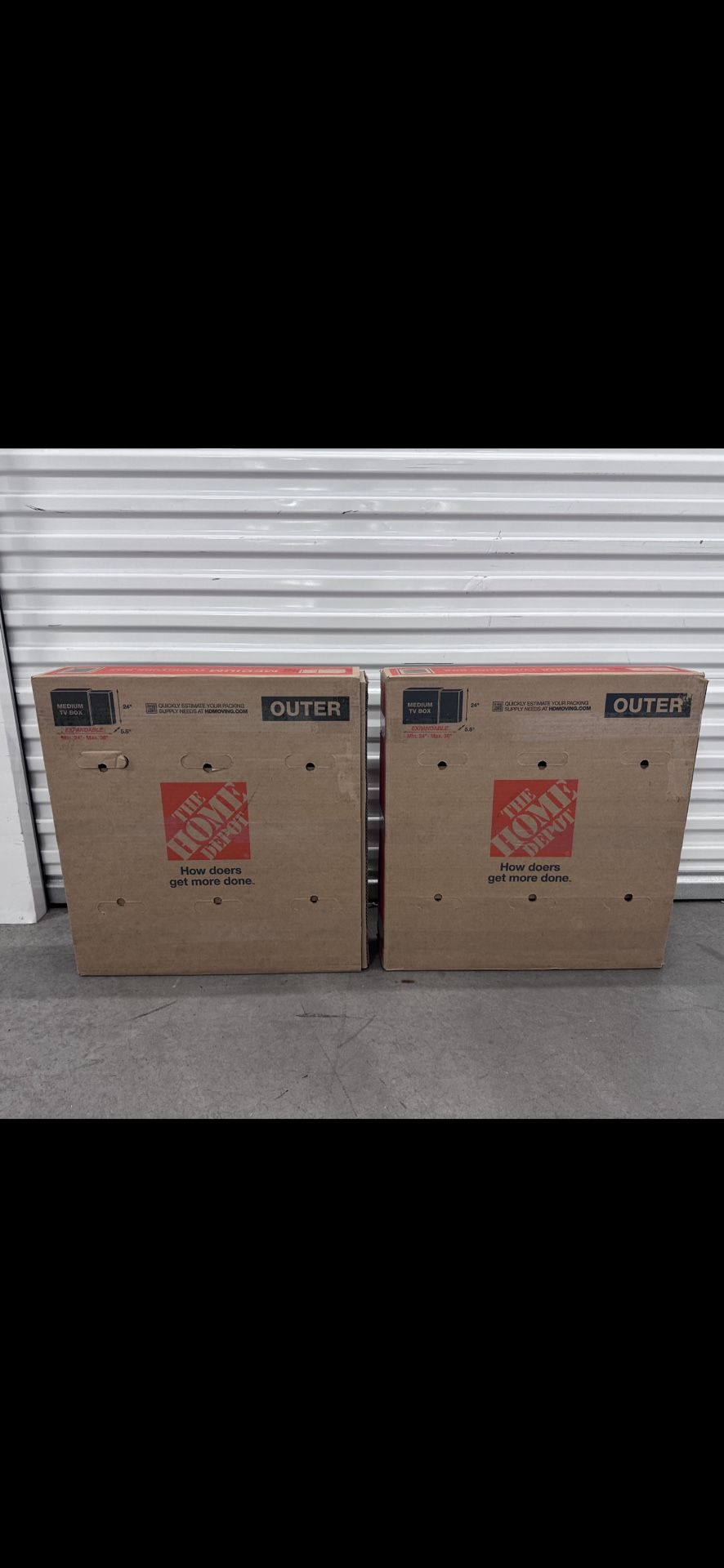 $10 Two Home Depot Moving Boxes