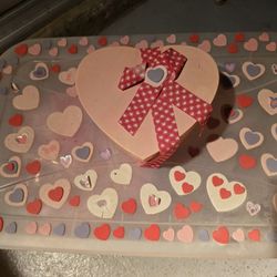 Box Of Valentines Arts And Crafts Supplies