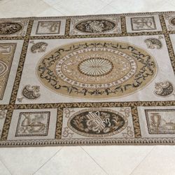 Large Rectangular Classical Medallion Area Rug