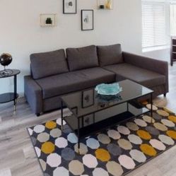 Gray Sleeper Sectional W/ Storage! 