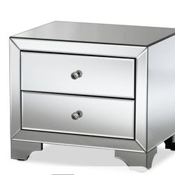Braxton Studio - Set Of Two Mirror Nightstands