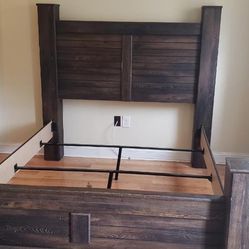 Queen Size Bed frame And Mirror