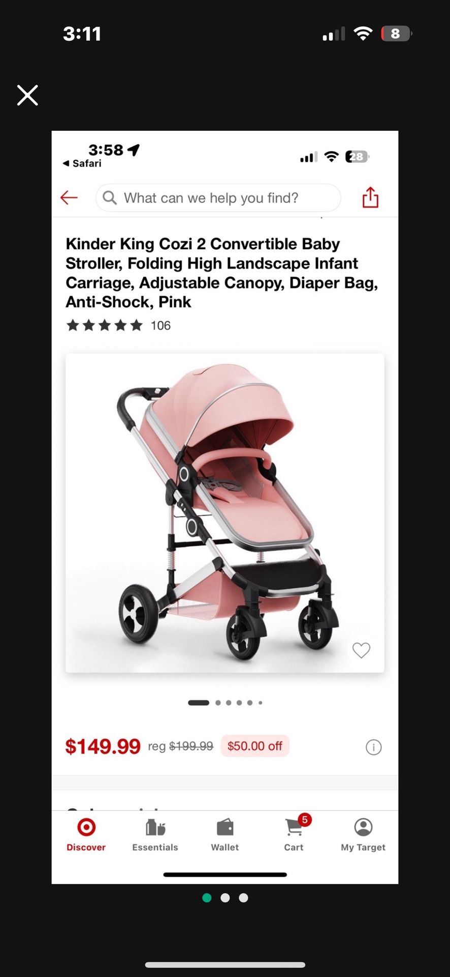Kinder king stroller