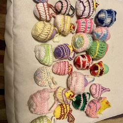 Handmade Easter Egg Baskets & Egg Covers - Crocheted