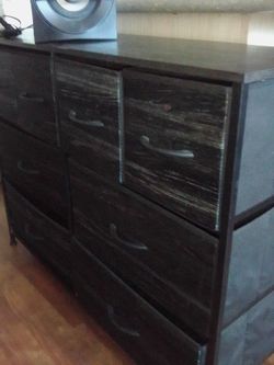 TV Stand/ Dresser Black woodgrain