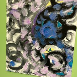 ABSTRACT ACRYLIC PAINTING 