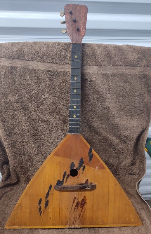 1918 Russian Balalaika with 3 Strings.