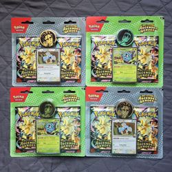 Pokemon Mega Evolution Ascended Heroes Collection 2-Pack Larry & Erika Bundle Lot Of 4