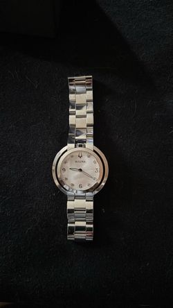 Rubaiyat Diamond-Accent Stainless Steel Bracelet Watch