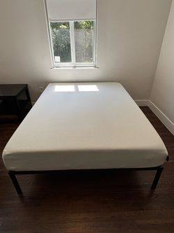 Queen mattress with frame