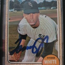 68 Topps Tommy John AUTO!