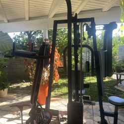 Exercise Cable Machine , Bench & Weights