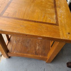 Wood End Table
