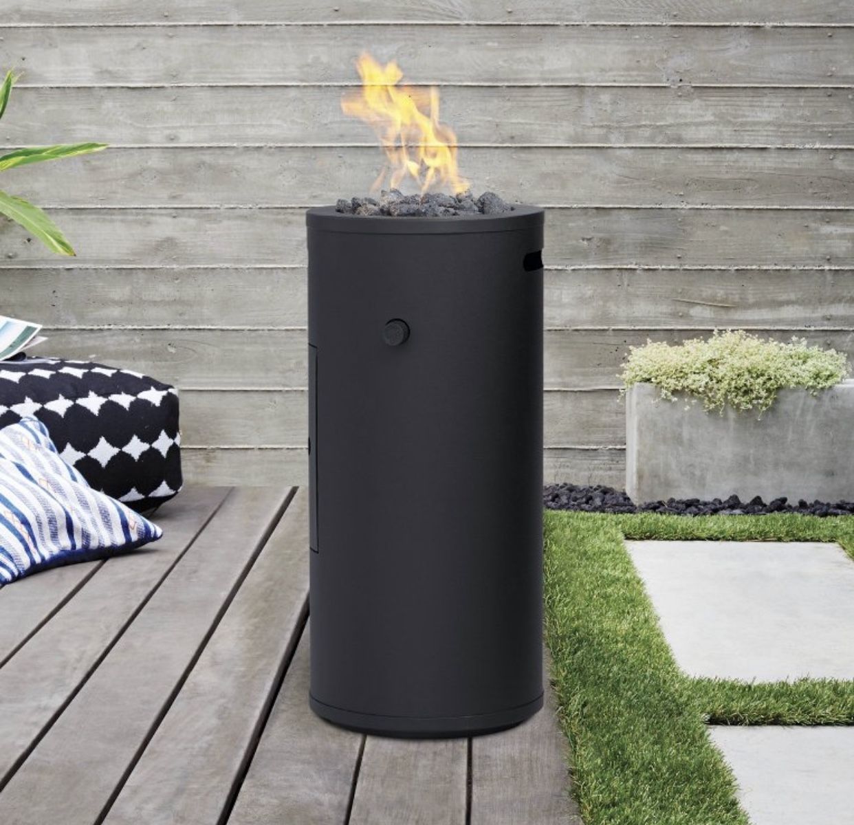 Project 62 Round Metal Outdoor Fire Column