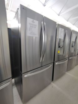 $644.5 (THIS WEEK ONLY: 50% OFF FRENCH 3 DOOR REFRIGERATORS) LG SMART Counter-Depth Refrigerator