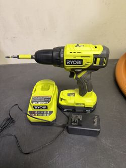 RYOBI 18V one + 1/2 drill with charger and battery 2ah included