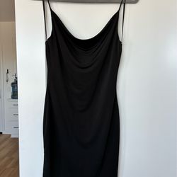 Windsor Black Cowl Neck Mini Dress