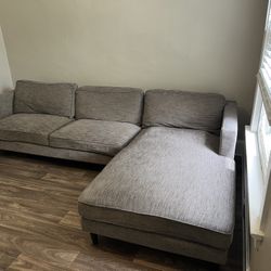 Living Spaces L Shaped Couch 