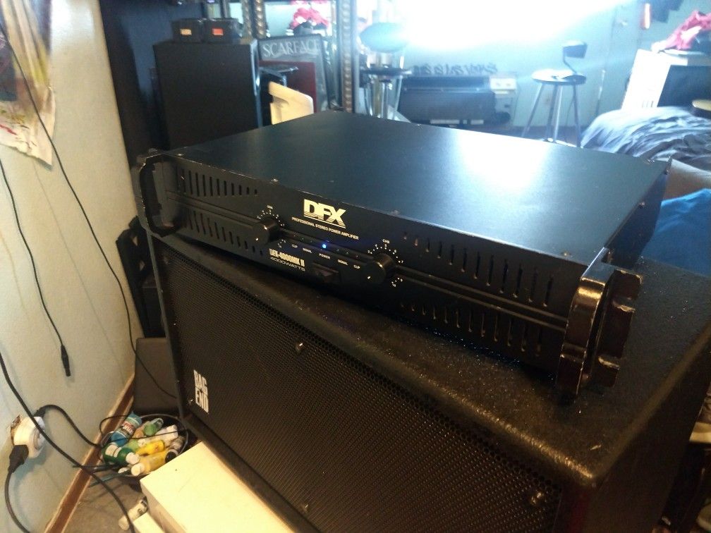 DFX Professional stereo power amplifier 4000 watts