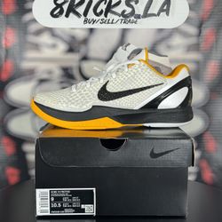 Kobe 6 Protro Playoff pack “Del Sol” Size 9men
