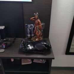 Indian Statue, Boxing Gloves,Scarf