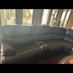 Giant Sectional Couch. Electric Reclining 