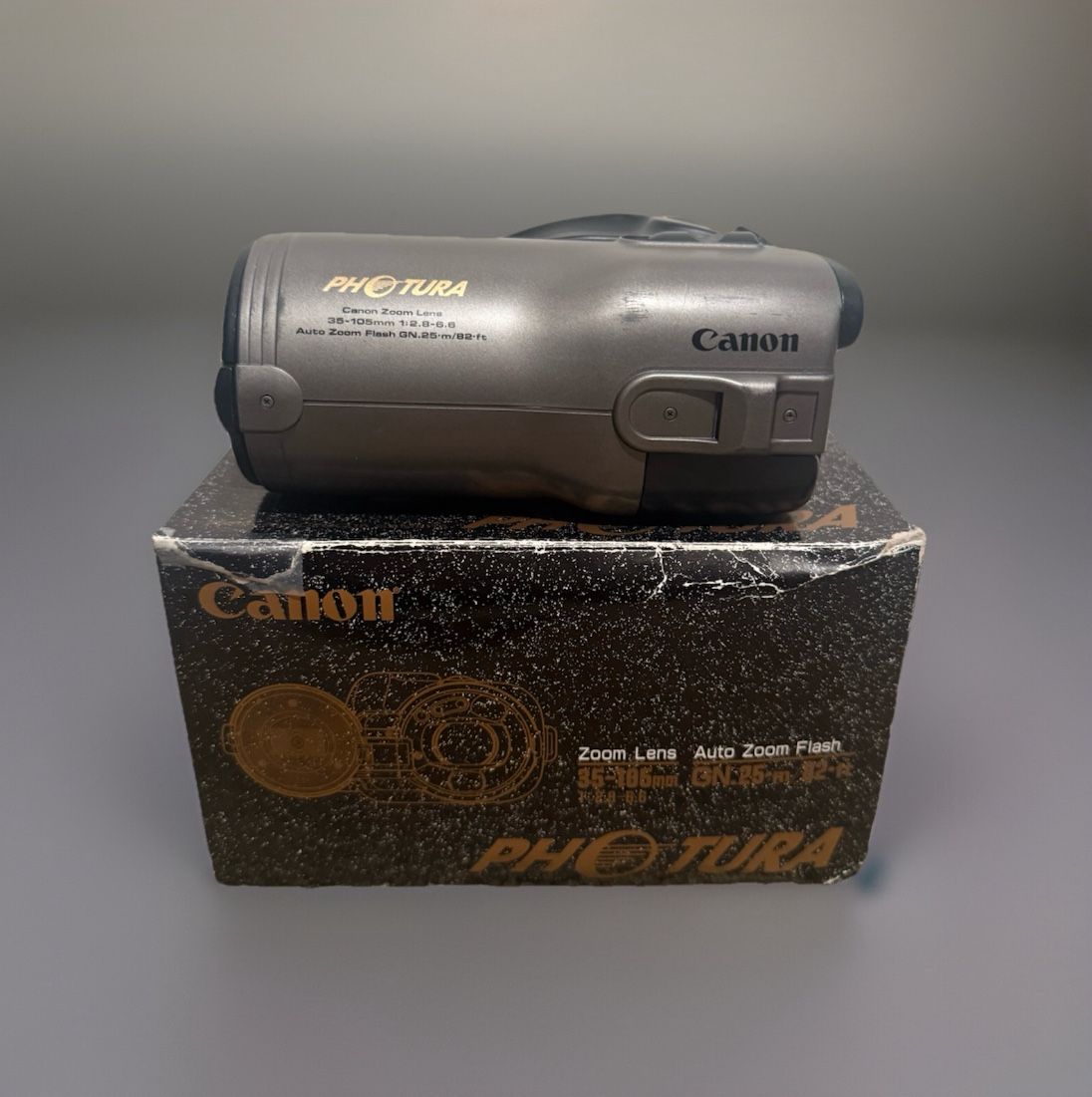 Canon Photura 35mm Point & Shoot Film Camera-WORKS! NEW BATTERY!