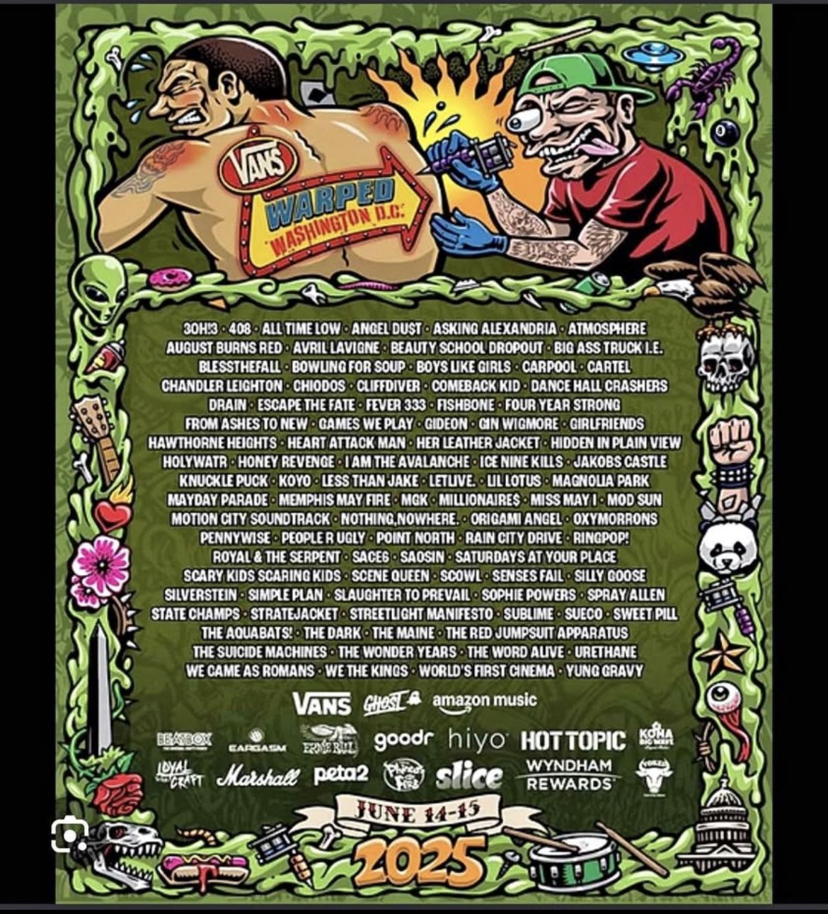 Vans warped tour DC ticket