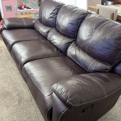 Leather Sofas Reclining 