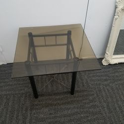Corner Table With Glass Top