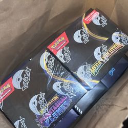 Surging sparks ETB Black bolt ETB  Phantasmal flames ETB  phantasmal flames Booster Box  Mega evolutions booster box   *DM all offers*