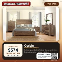 Queen 4 pc Bedroom set FALL PRICE 4 COLORS!! HURRY IN
