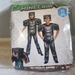 Disguise Minecraft Netherite Armor Costume Size L 10-12