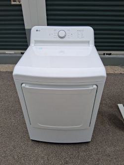 LG White Front-Load Dryer