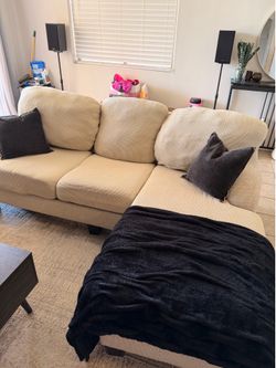 Cream couch, perfect for first timer couch!