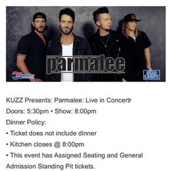 Parmalee Concert Tickets