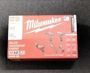 MILWAUKEE M12 (5 TOOL) COMBO KIT
