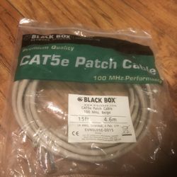 CAT 5 E Ethernet Cable  15 Feet